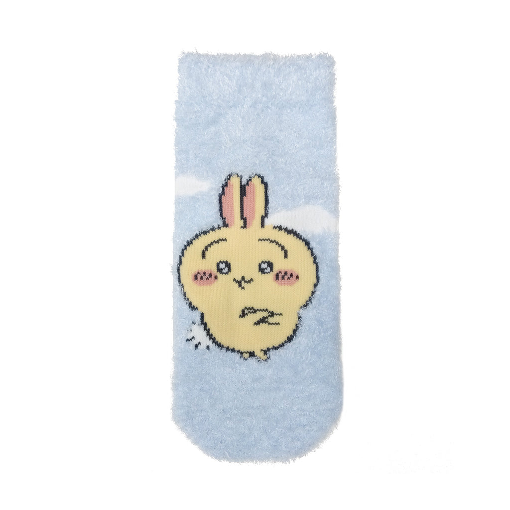 Chikawamoko Sneakers Length Socks (Rabbit Arms Saxophone) For Kids