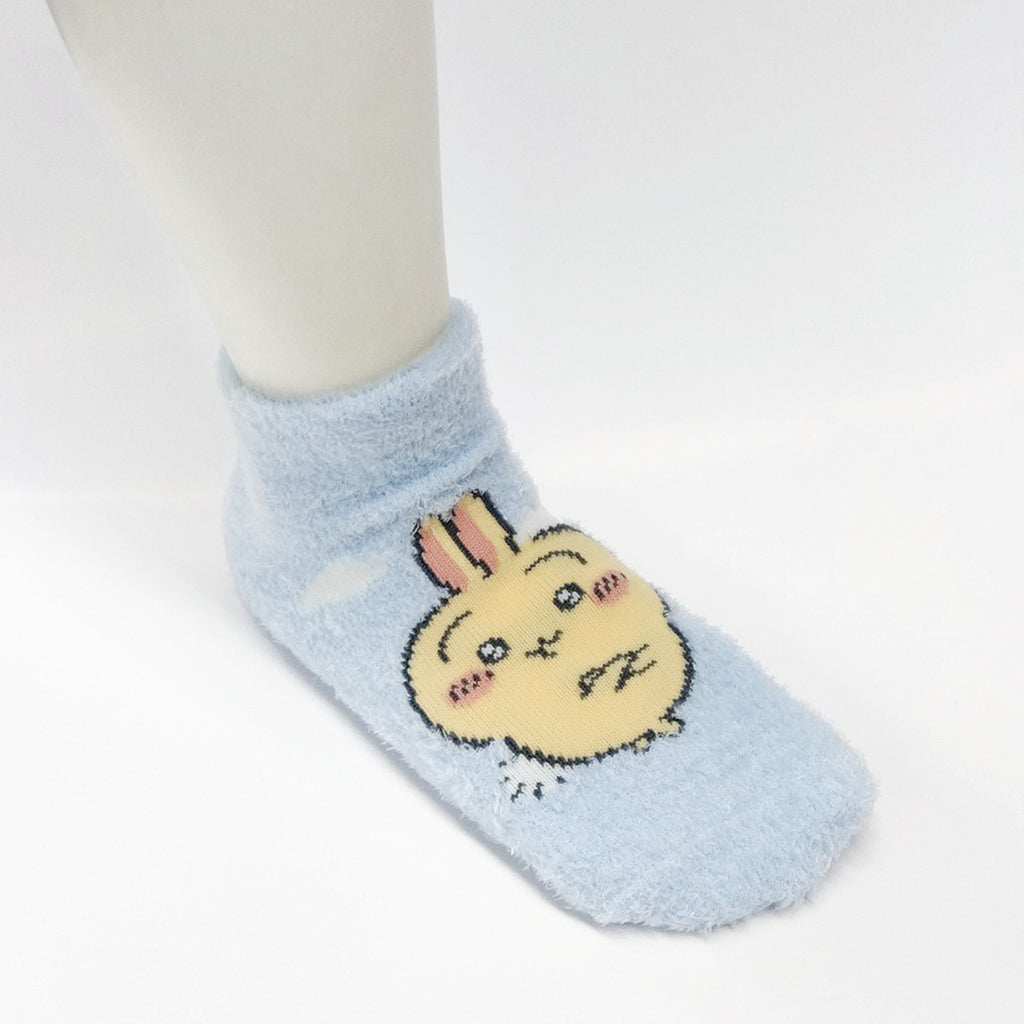 Chiikawa Mokomoko sneaker length socks (UsagiArm -braid saxophone) For kids