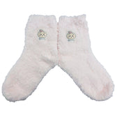 Chiikawa Mokomoko crew socks (Usagi Pink) For ladies