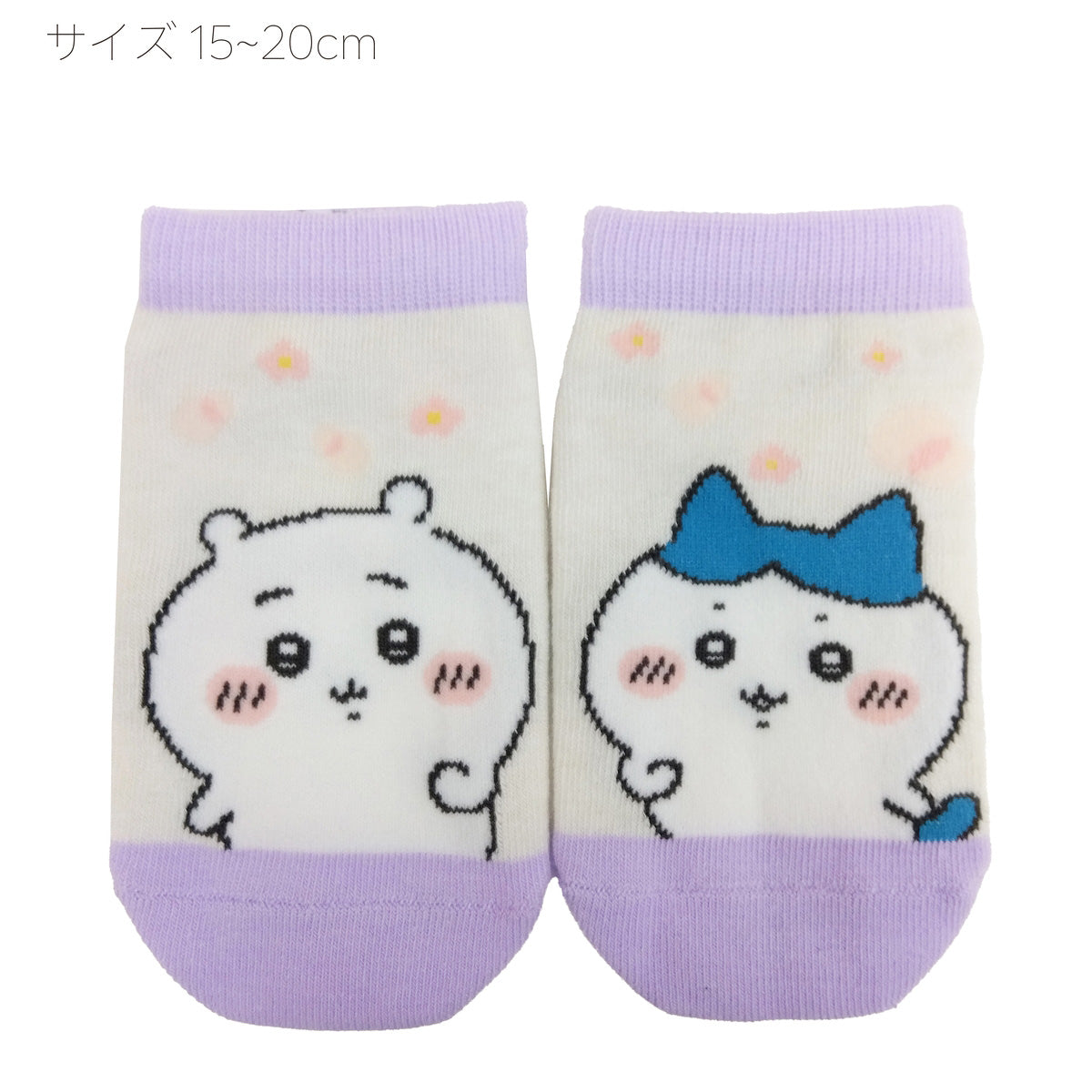 ちいかわ スニーカー丈ソックス（ちいかわハチワレ左右）