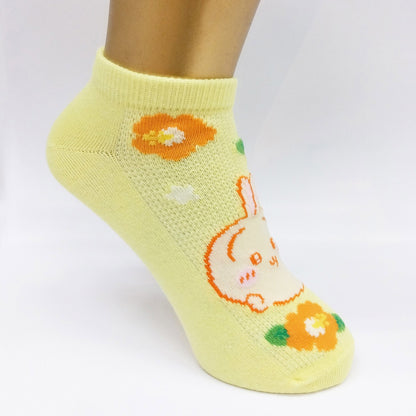ちいかわ メッシュスニーカー丈ソックス（うさぎ・アロハ）