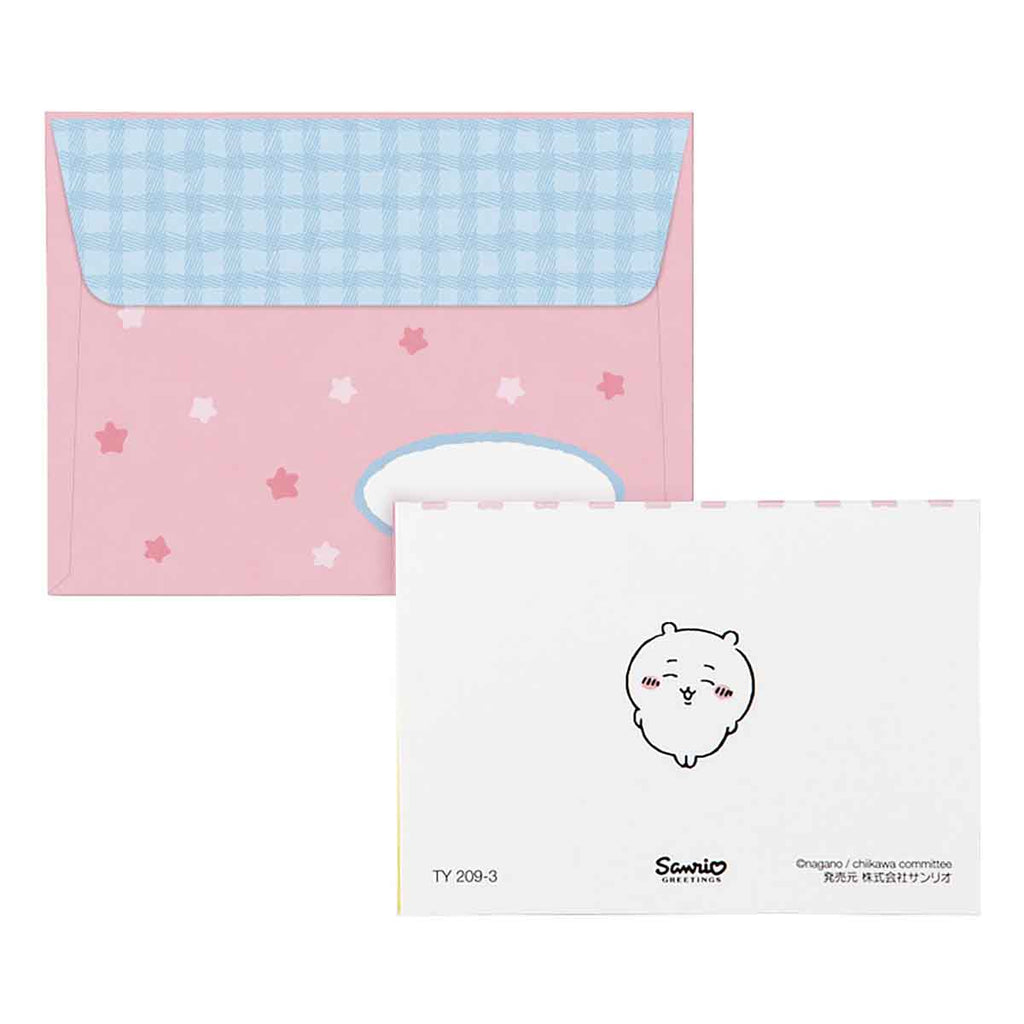 Chiikawa Mini Greeting Card (감사 / 손가락 심장)