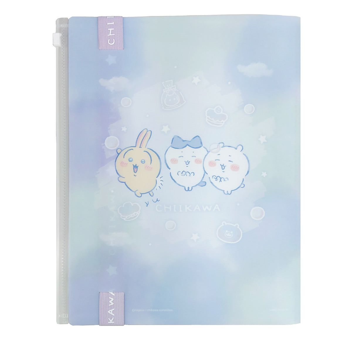 ちいかわ ロゴテープ付き6Pクリアファイル（キラキラシャボン玉）