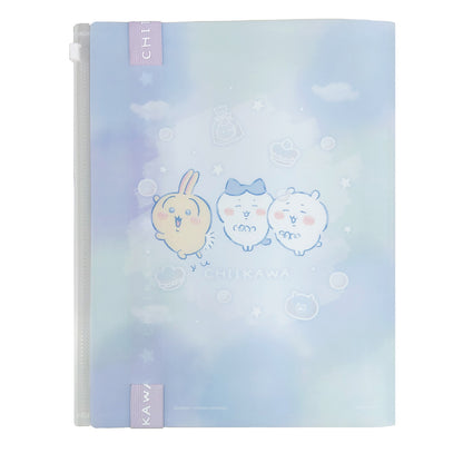 ちいかわ ロゴテープ付き6Pクリアファイル（キラキラシャボン玉）
