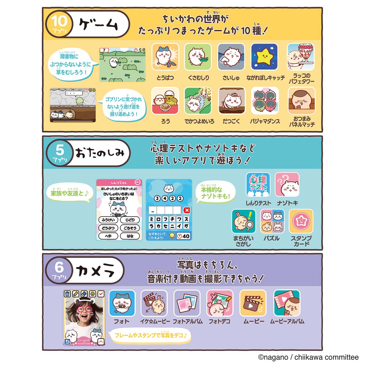 ちいかわ ちいかわフォン（ちいかわ・ハチワレ・うさぎ）
