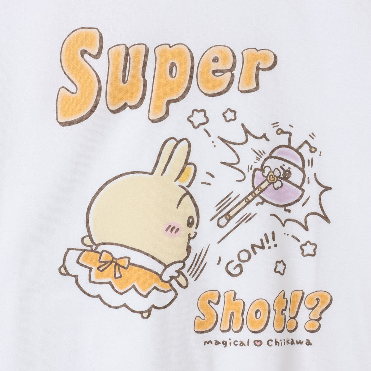 치이카와 초매지컬 치이카와 빅T셔츠 Super Shot!? 화이트