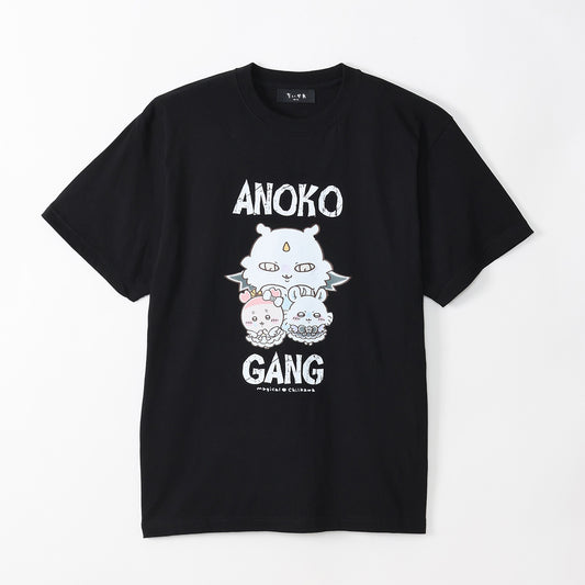 ちいかわ 超まじかるちいかわ Tシャツ ANOKO GANG ブラック