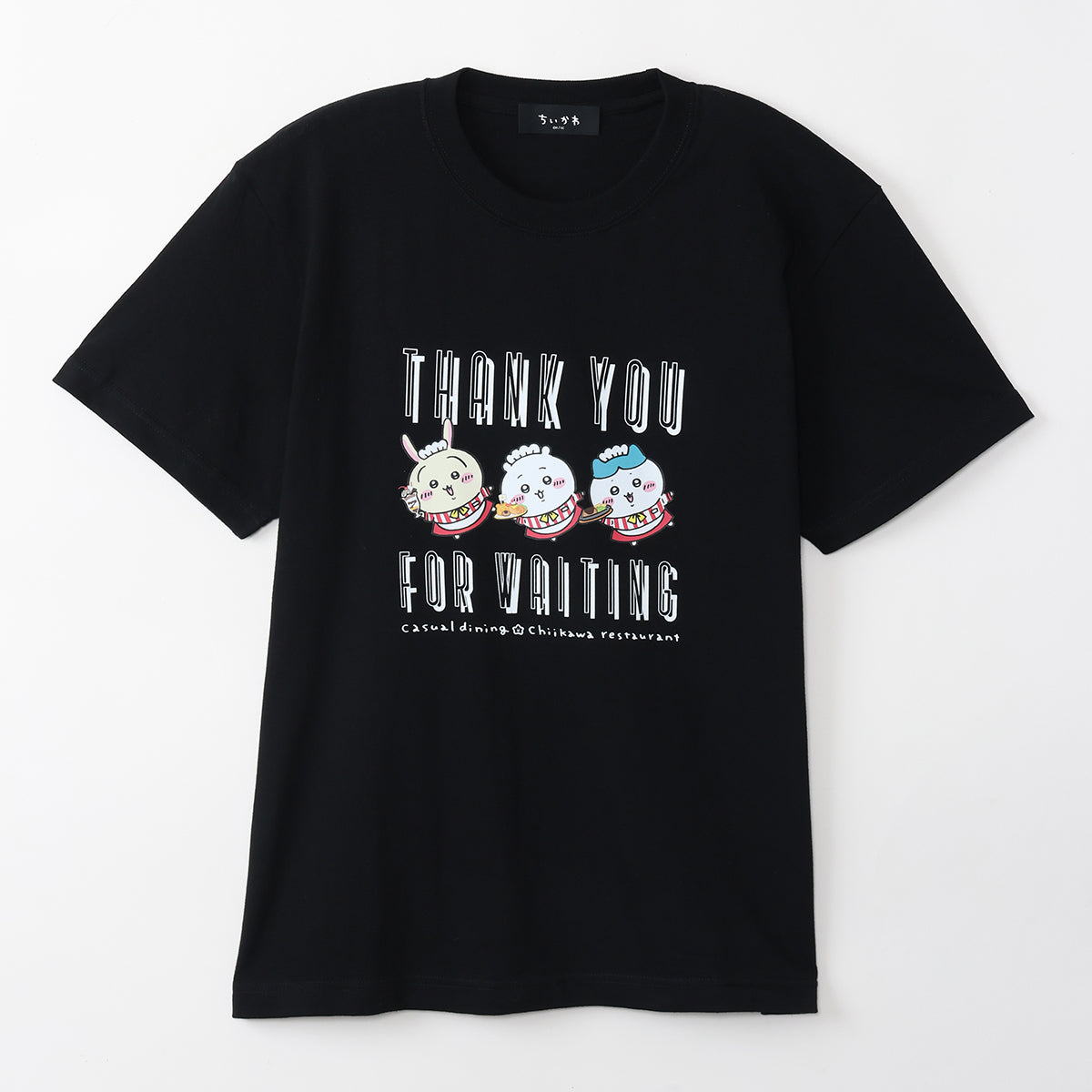 吉伊卡哇 吉伊卡哇餐廳 T恤 THANK YOU FOR WAITING 黑色