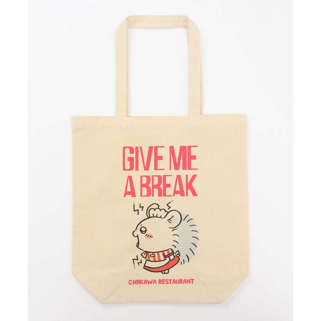 Chikakawachi Ikawa Restaurant Tote Bag Give Me a Break Natural