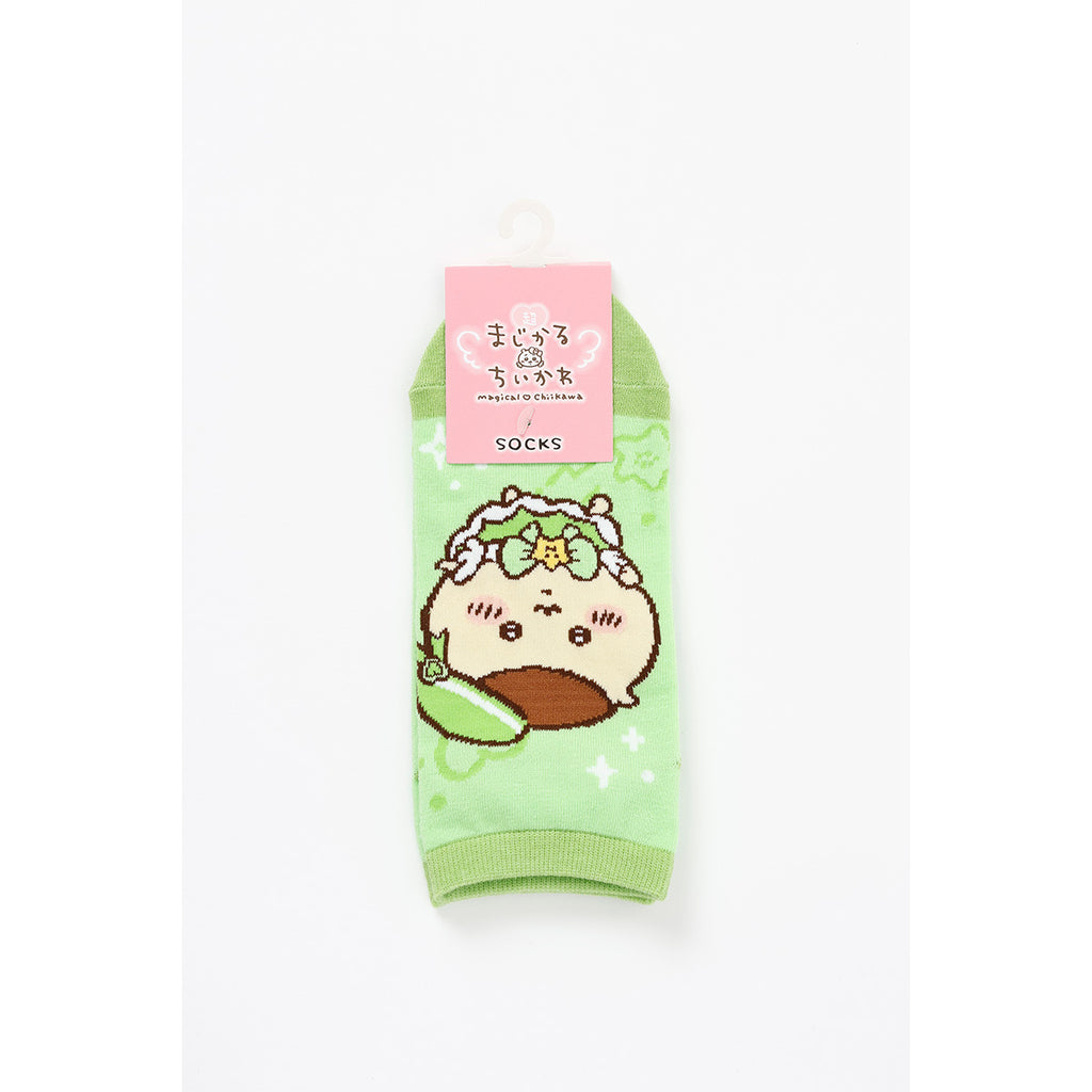 Chikawa Makari Kakawa Sneaker Length Socks (Kurimanju)