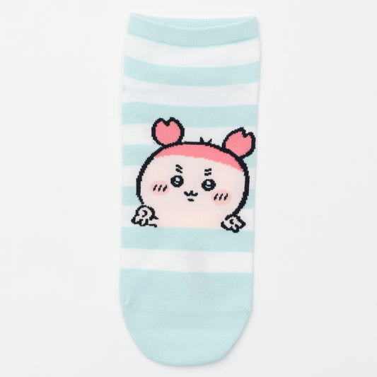 ちいかわ クルーソックス 古本屋ピース サックスボーダー