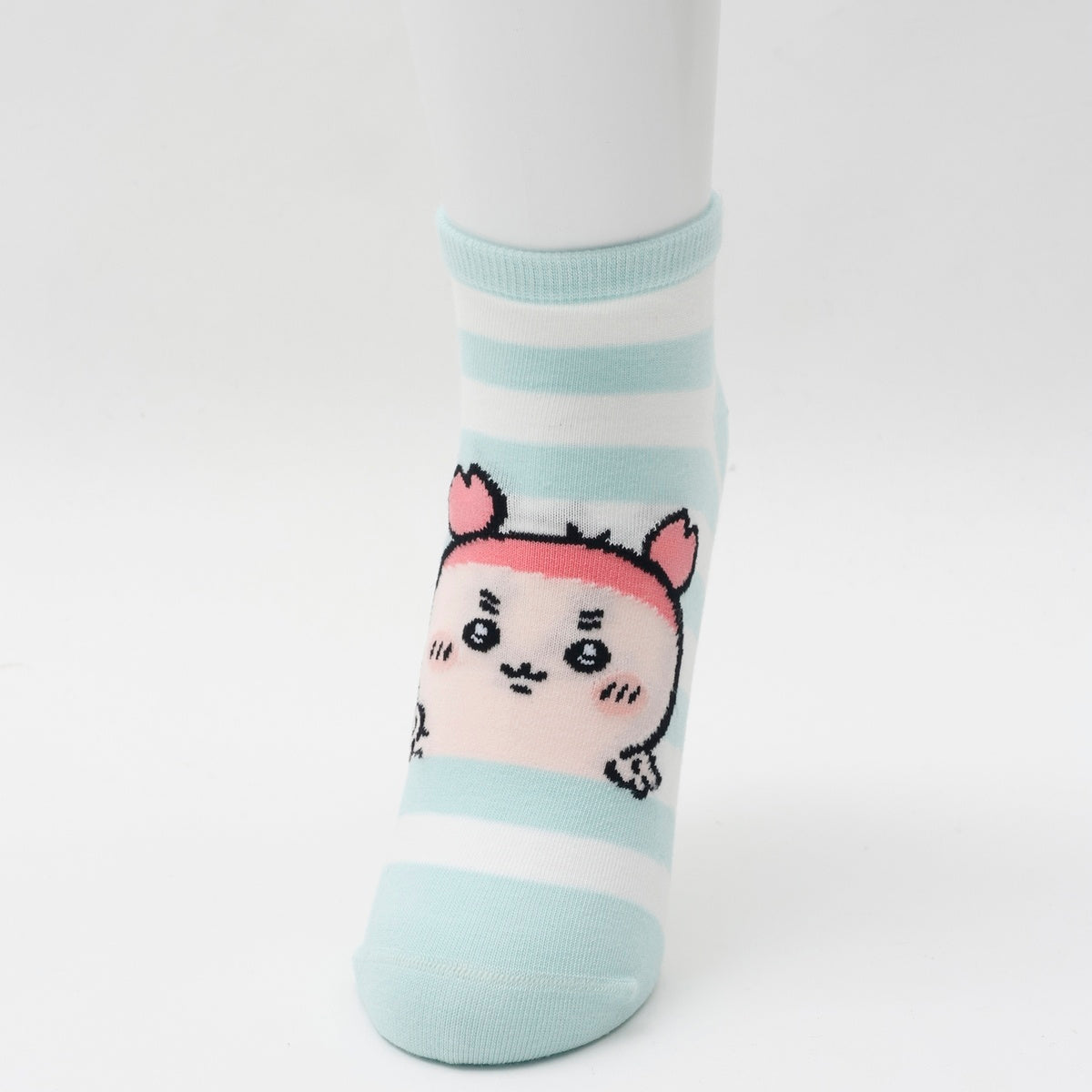 ちいかわ クルーソックス 古本屋ピース サックスボーダー