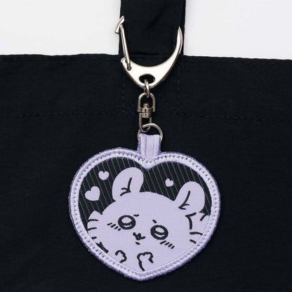 Chiikawa Embroidered ToteBag MomongaHeart Black (with embroideryKey ring) 
