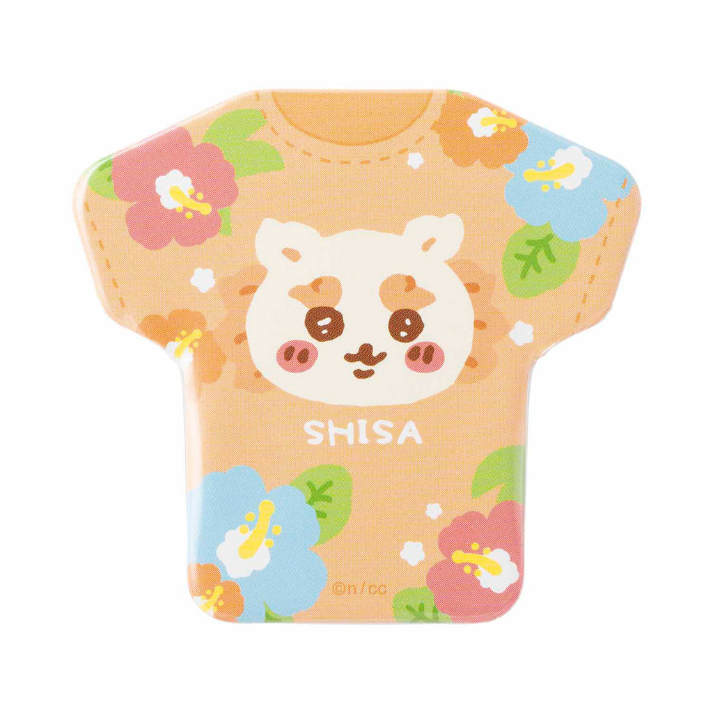 Chiikawa Shisa의 기념품 및 거래 T- 셔츠 유형 CAN 배지 (총 8 가지 유형)