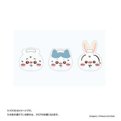 ちいかわ ちいかわレストラン スマホに貼れるサイズのプチクリアステッカー3枚セット（HOTなおかお）