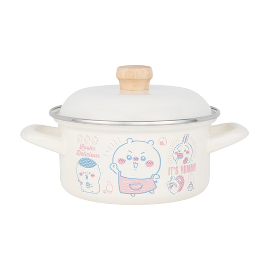 吉伊卡哇 珐琅双耳锅 15cm