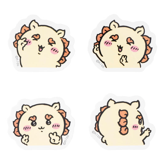 Chiikawa 4-Piece Mini Sticker Set (Peace Shisa)