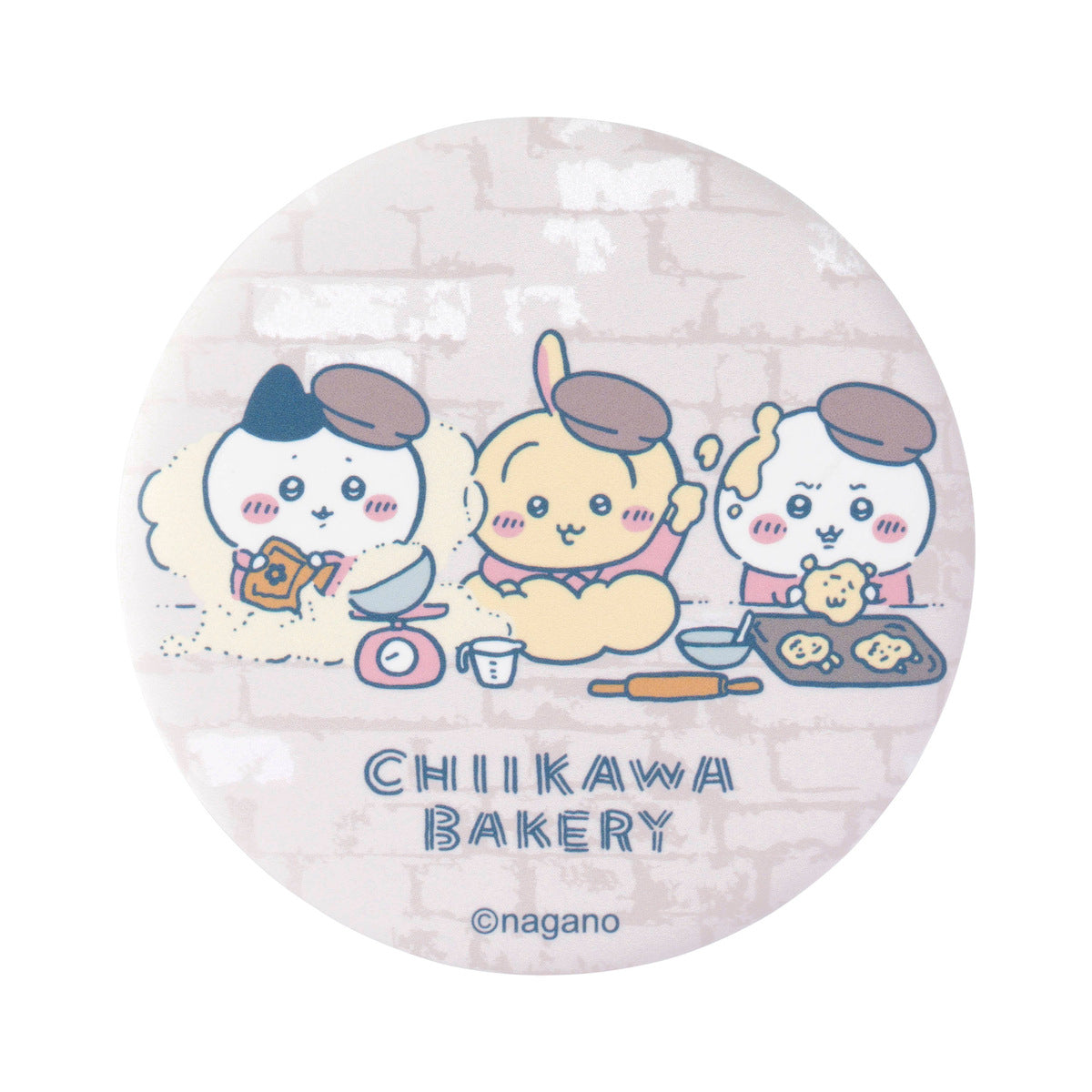 Chiikawa Bakery Trading Matte Can Badge (9 Types)