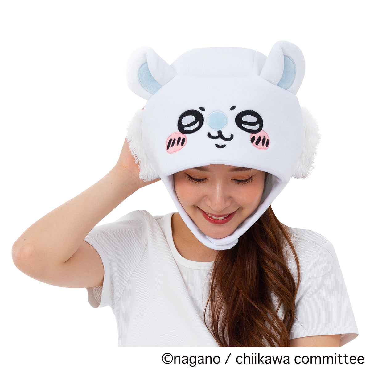 Chiikawa Plush Hat (Momonga)