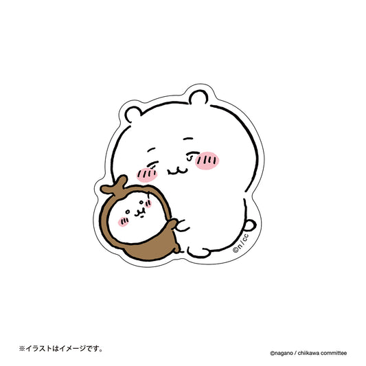 Chiikawa Clear Stickers (Chiikawa and Beetle)