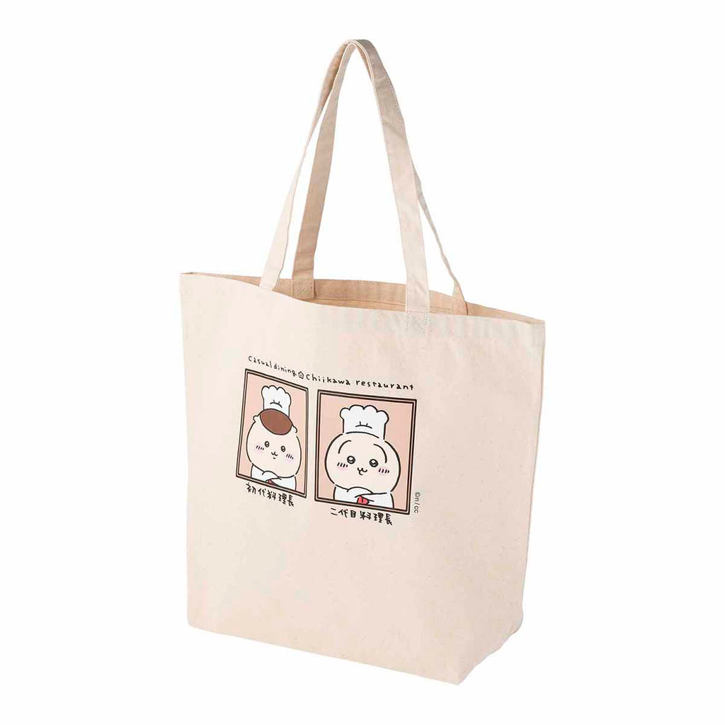 Chikakawachi Ikawa Restaurant Large tote bag (chef)