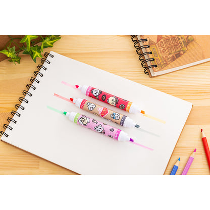 Chiikawa Chiikawa Restaurant Scented 2-Color Markers (Pink/Orange)