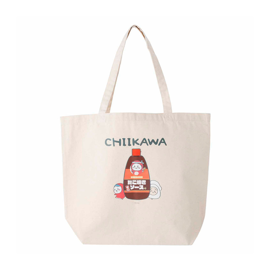 Chikawatako squid large tote bag (takoyaki sauce)