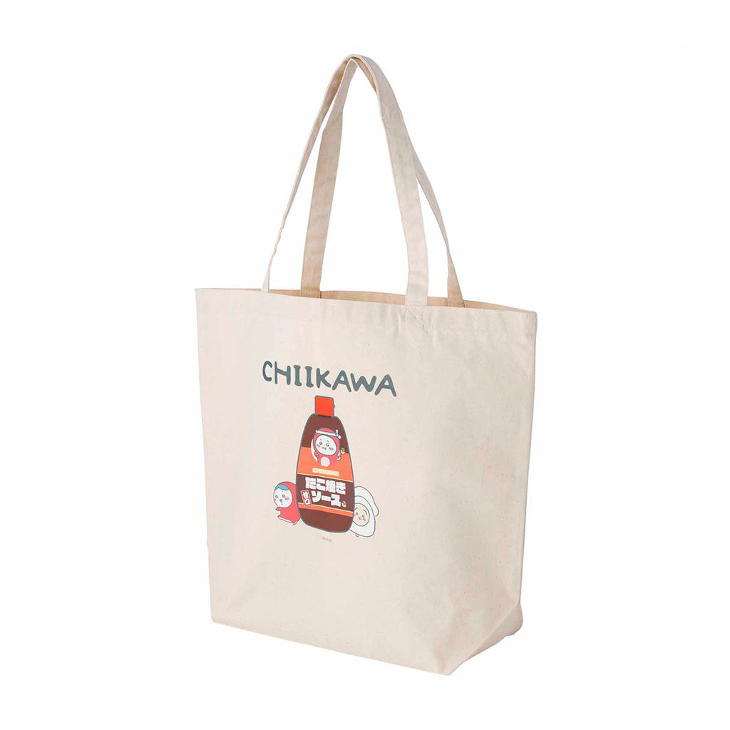 Chikawatako squid large tote bag (takoyaki sauce)