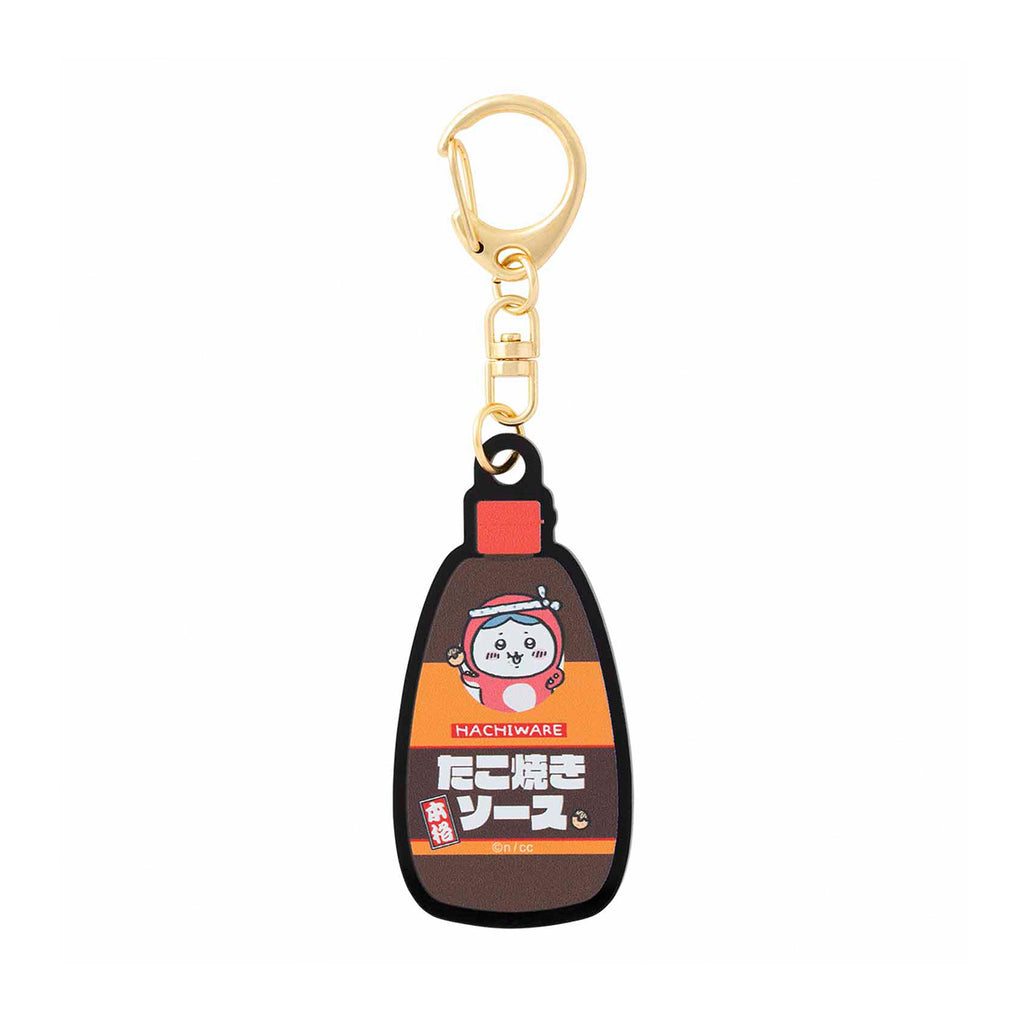 Chikawatako squid color acrylic key chain (takoyaki sauce / Hachiware)