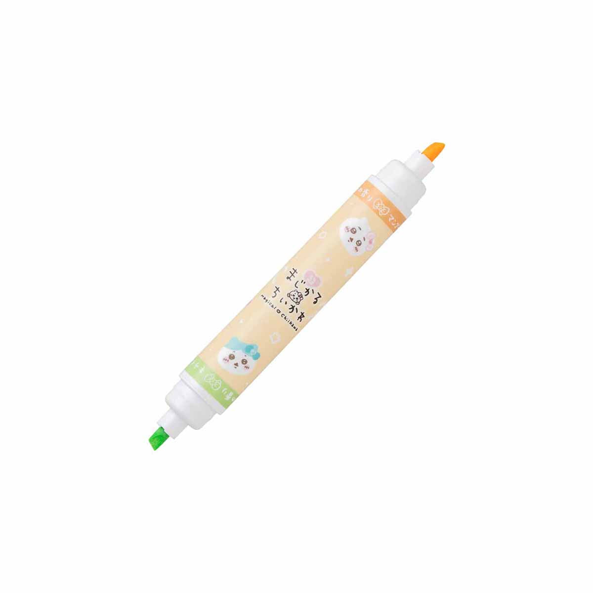 Chiikawa Super Magical Chiikawa Scented 2-Color Markers (Orange/Green)