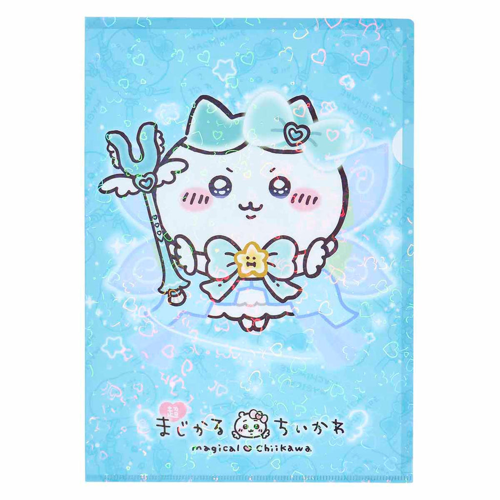 Chikawa Super Magic Kakawa Hologram Clear File (Hachiware)