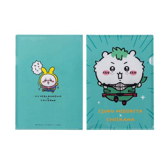 My Hero Academia × Chiikawa A4 Clear File (Izuku Midoriya × Chiikawa)
