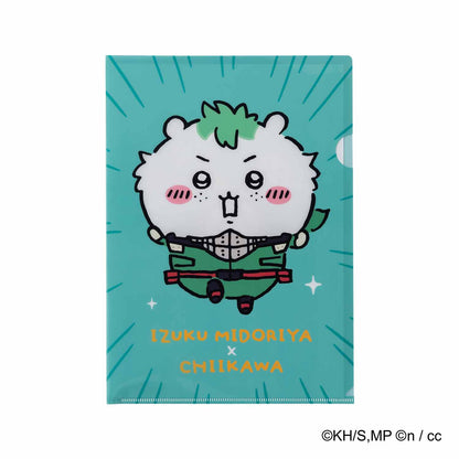 My Hero Academia × Chiikawa A4 Clear File (Izuku Midoriya × Chiikawa)