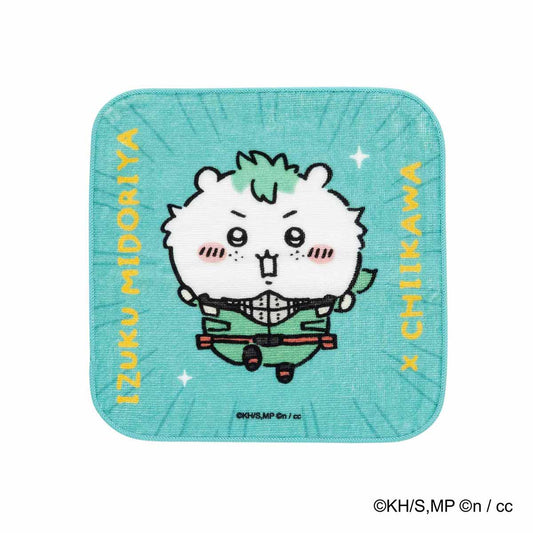 吉伊卡哇 × 我的英雄學院 手帕（綠穀出久 × 吉伊卡哇）