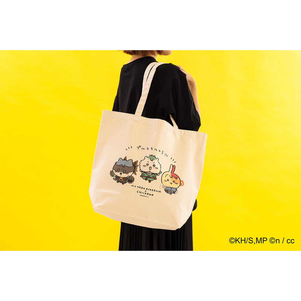 My Hero Academia x Chiikawa Large Tote Bag (Purus Ultra !!!)