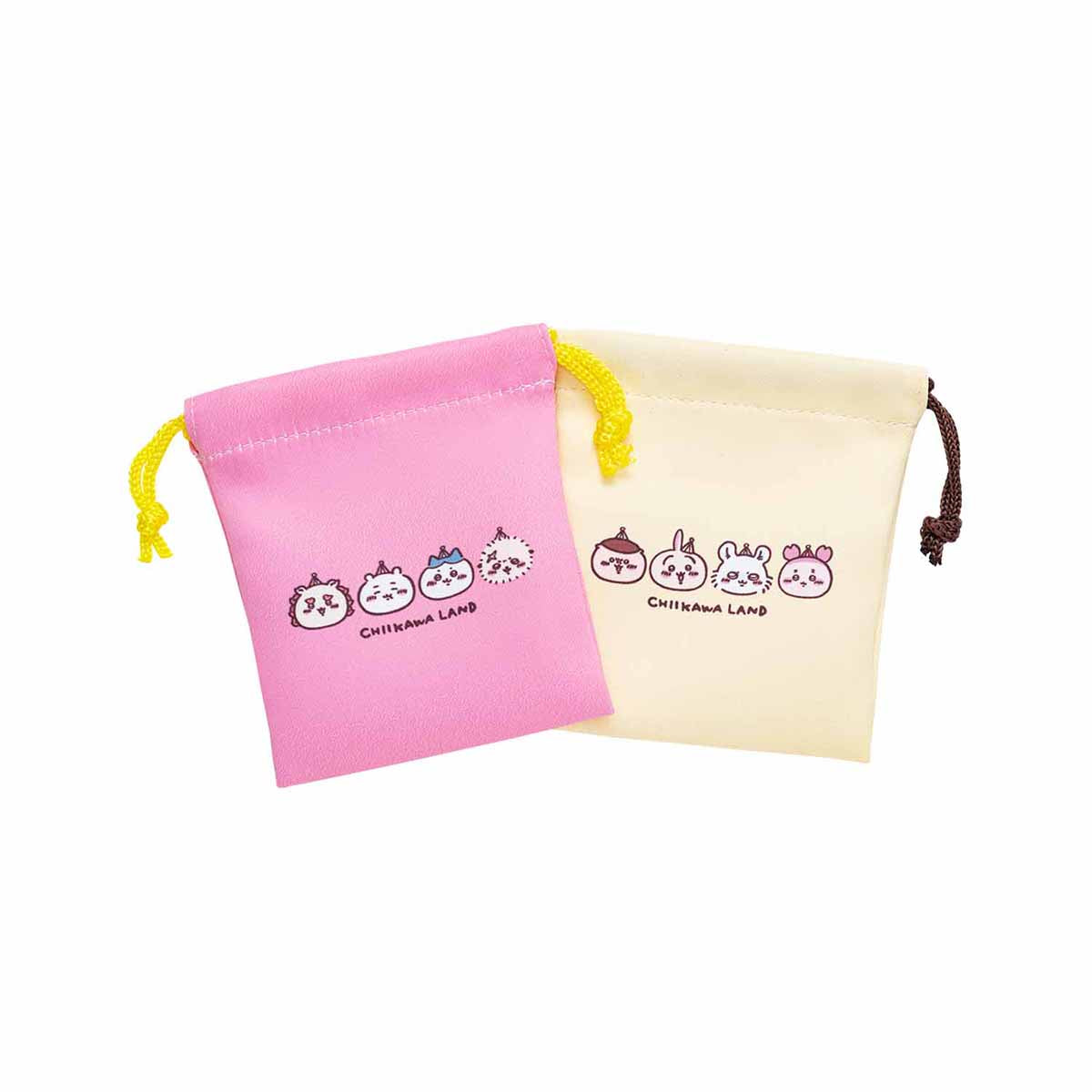ちいかわらんど 小分けに便利な2個セットミニ巾着