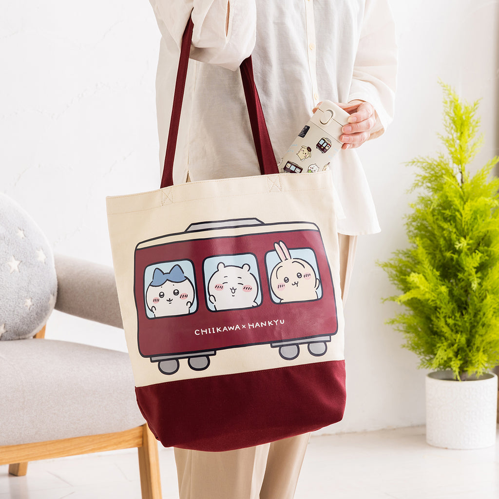 Chikawa Hankyu Train Nao Shoulder Tote Bag