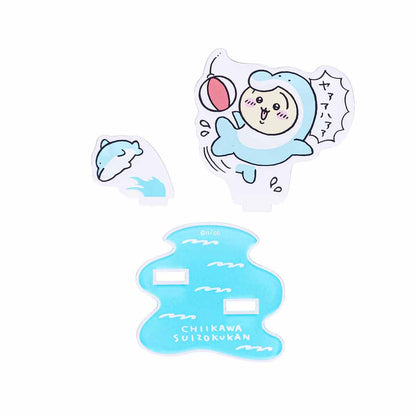 吉伊卡哇水族館 層壓亞克力立牌（兔子×海豚）