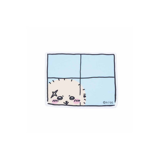 Chiikawa Clear Sticker for Smartphones (Rakko Peeking from Window)