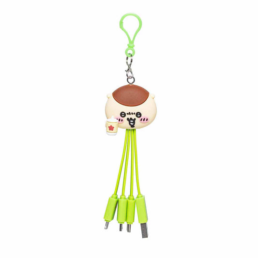 Chiikawa Face Multi-Charge Cable (Kurimanju)