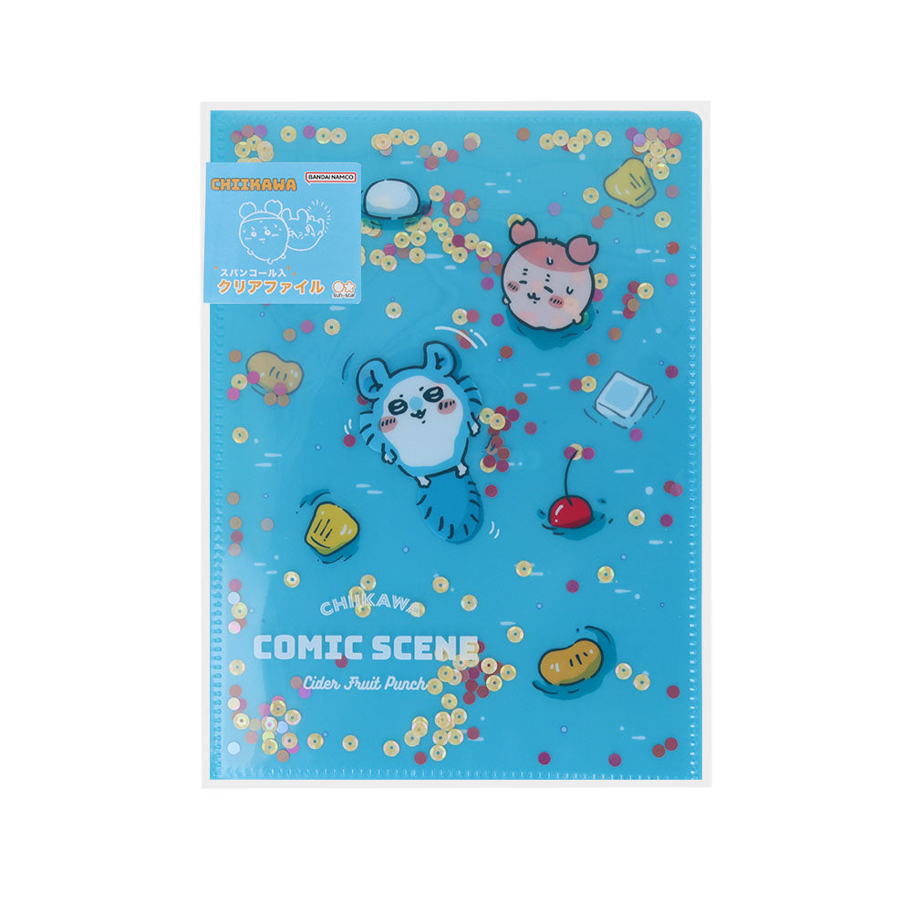吉伊卡哇 闪片透明文件夹 A5W（水果冰·白天）