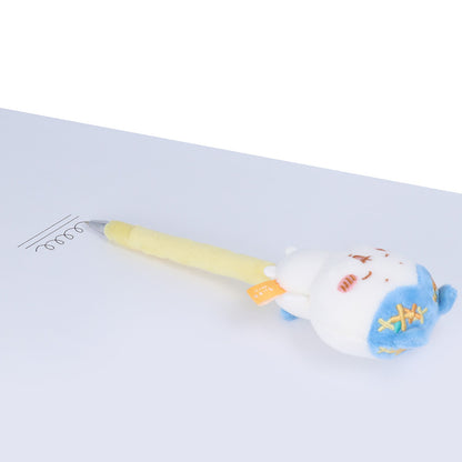 ちいかわ ふわふわマスコットボールペン（ハチワレ）