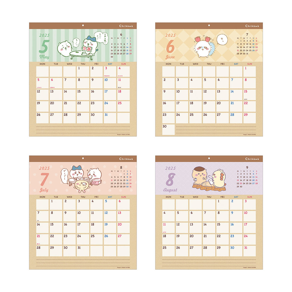 Chiikawa Wall Calendar Square 2025