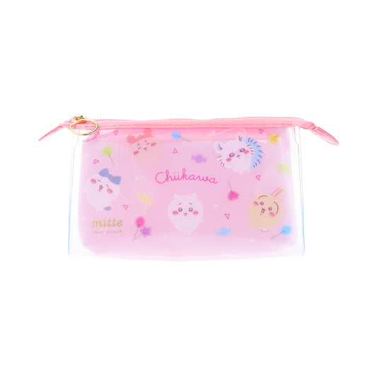 Chiikawa Clear Gusseted Pouch "mitte" (Lollipop)