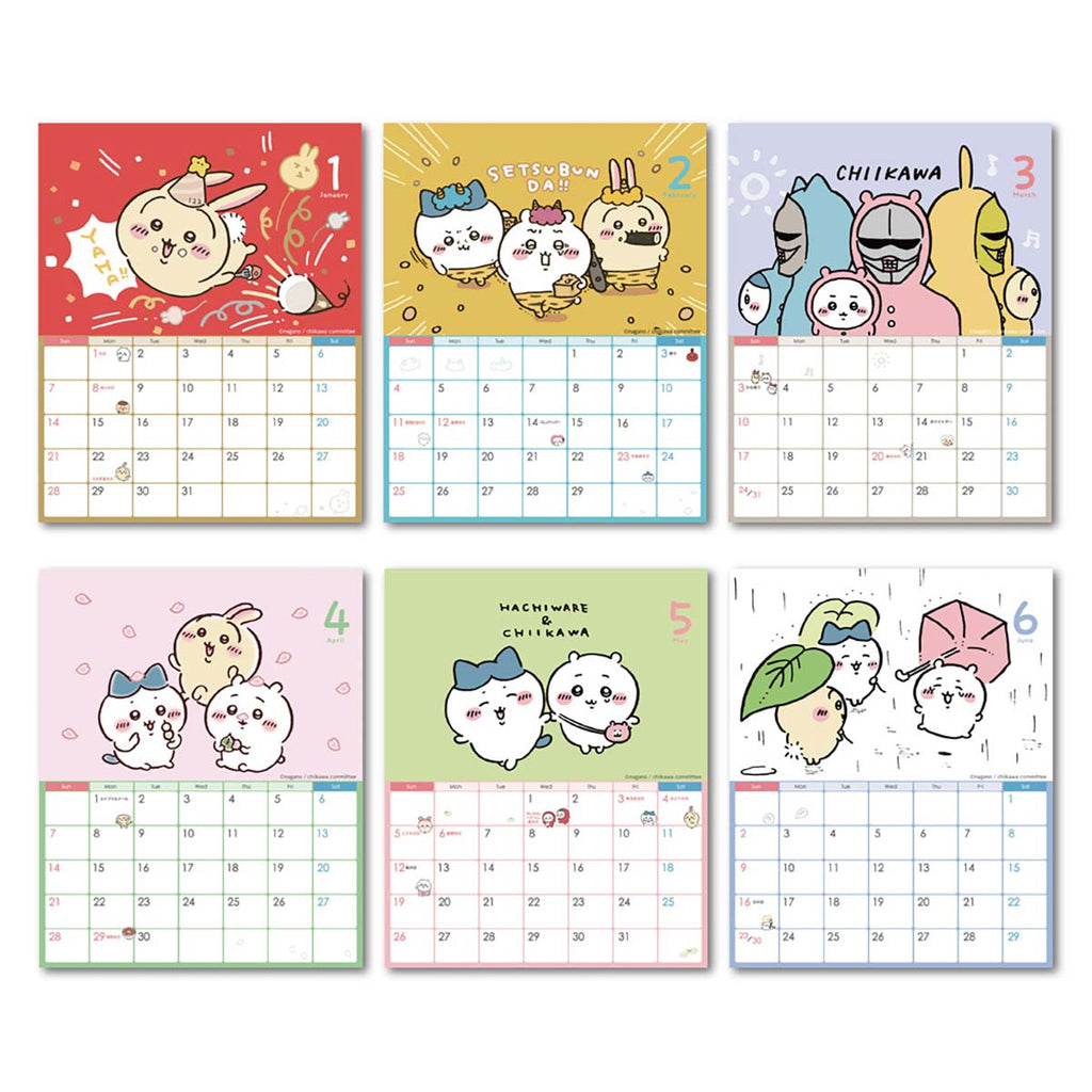 Chiikawa 2024 Wall hanging / desktop calendar