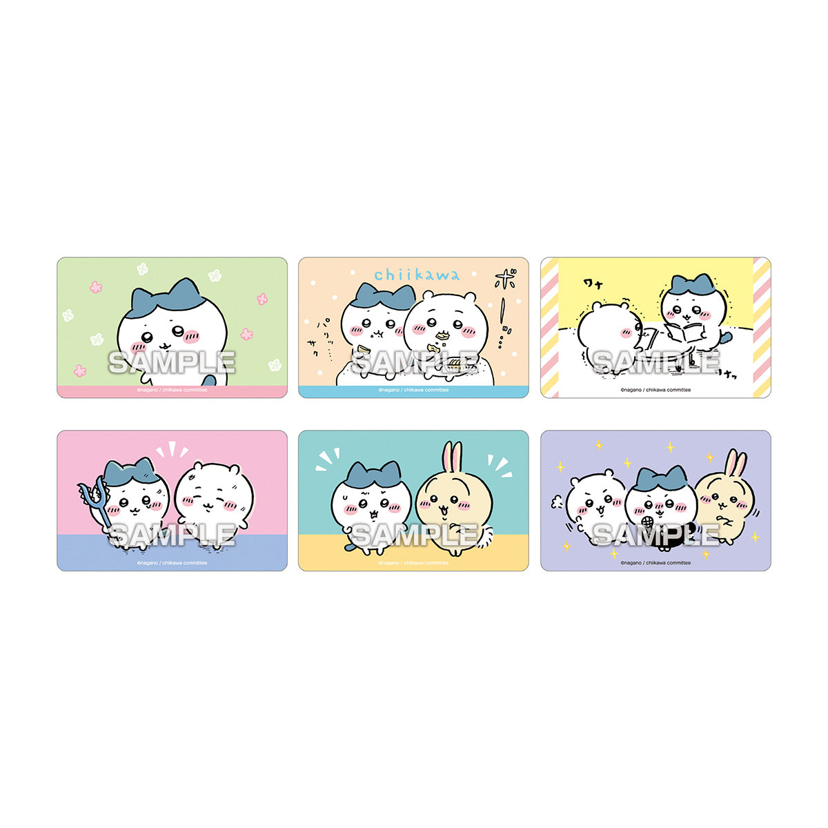 Chiikawa Deco Sticker 3 with Gum (36 types total) 1 Box, 20 Packs