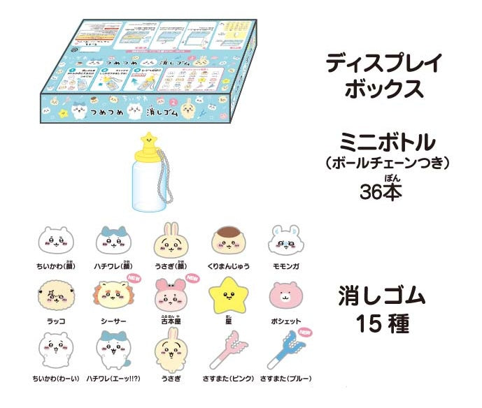 吉伊卡哇 擠壓型橡皮擦 2 1BOX 36瓶入