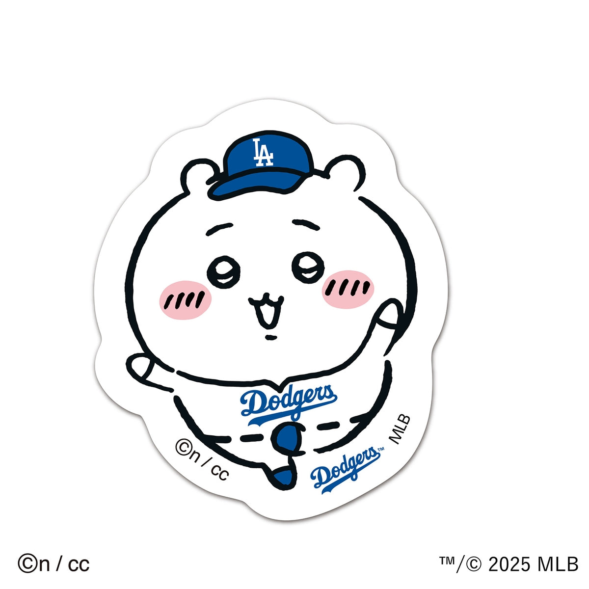 ちいかわ×MLB TOKYO SERIES ダイカットステッカー①ちいかわ（ドジャース）