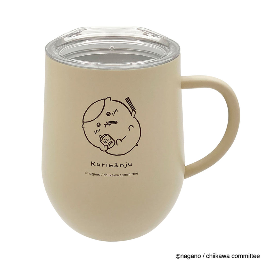 Chikawa Lid Stainless Steel Mug (Gorokurimanju)