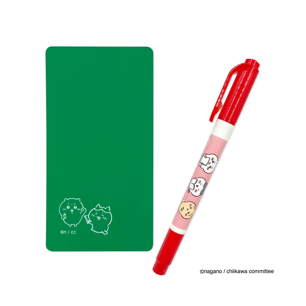 Chiikawa Check Pen 세트 (Midori 시트 Chikawa & Hachiware)